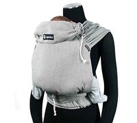 Didymos DidyKlick 4u Baby Carrier - Halfbuckle Carrier Silver - for Babies and Toddlers from 3.5 kg to 20 kg - Ergonomic Sitting Posture - Belly Carrier - Hip Carrier - Back Carrier