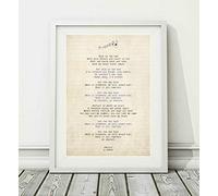 Didymus Co Adele - Skyfall - Song Lyric Poster Print (UNFRAMED) - Sizes A4 (29.7 x 21cm) and A3 (42 x 29.7cm) (A4)