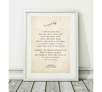 Didymus Co Billy Ocean - Suddenly - Song Lyric Art Poster Print (UNFRAMED) - Sizes A4 (29.7 x 21cm) and A3 (42 x 29.7cm) (A4)