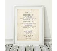 Didymus Co Bob Marley - Could You Be Loved - Song Lyric Art Poster Print (UNFRAMED) - Sizes A4 (29.7 x 21cm) and A3 (42 x 29.7cm) (A4)