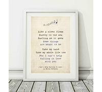 Didymus Co Can't Help Falling In Love - Song Lyric Art Poster Print (UNFRAMED) - Sizes A4 A3 (A4)