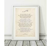 Didymus Co Elvis Costello - She - Song Lyric Art Poster Print (UNFRAMED) - Sizes A4 A3 (A4)