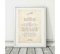 Didymus Co Etta James - At Last - Song Lyric Art Poster Print (UNFRAMED) - Sizes A4 A3 (A4 Framed With Mount (WHITE))