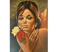 Didymus Co Lisa Rose by J H Lynch from the Tretchikoff Era - Vintage Kitsch Art Print (A3)