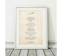 Didymus Co Stereophonics - Maybe Tomorrow - Song Lyric Art Poster Print (UNFRAMED) - Sizes A4 A3 (A3)