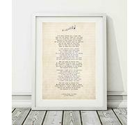Didymus Co The Pogues - A Rainy Night In Soho - Song Lyric Art Poster Print (UNFRAMED) - Sizes A4 A3 (A4 Framed With Mount (WHITE))