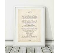 Didymus Co Thunder - Love Walked In - Song Lyric Art Poster Print (UNFRAMED) - Sizes A4 A3 (A4 Framed With Mount (WHITE))