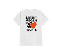 Die Ärzte - Liebe Gegen Rechts White - T-Shirt - white - L - 100% Organic Cotton,Jersey L