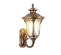 Die-Aluminum Wall Lamp with Glass Lampshade, Waterproof Garden and Balcony Lighting Wall Light, Villa Courtyard Stair Corridor Decorative Lamps/M