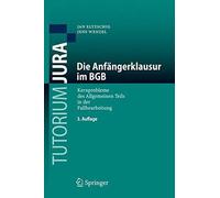 Die Anfangerklausur im BGB : Kernprobleme des A. Eltzschig, Wenzel<|