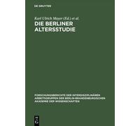 Die Berliner Altersstudie Ein Projekt Der Berlin- Brandenburg... - 9783050029054