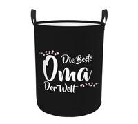 Die Beste Oma Der Welt Laundry Basket Round Portable Storage Box Organizer Laundry Basket Portable Laundry Organizer