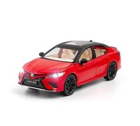 Die-cast 1 24 For Scale Toyota A165 Camry Alloy Car Model Sound Light Toys Metal OrnamentsFan Collection Home Decoration Gifts Simulation Vehicle Playset(Red)