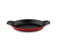 Die-Cast Aluminium Oval Mini Au Gratin Dish, Red, 20 x 14cm, 400ml