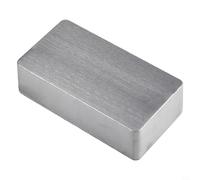Die Cast Aluminum Box,Diecast Aluminium Enclosure Box Silver Enclosure Project Box For External Power Instruments Components Protects(1590B (112x60x31mm))