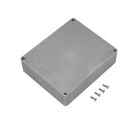 Die Cast Aluminum Box,Diecast Aluminium Enclosure Box Silver Enclosure Project Box For External Power Instruments Components Protects(1590XX （145x121x39mm）)