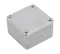 Die-Cast Aluminum Enclosure Box Silver Metal Instrument Housing Case IP54 Waterproof Project Box with Screws for Electronics 1590 Series(1590LB（50.5x50.5x31mm）)