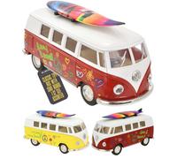 Die-Cast Camper Van Toy 1962 Retro Red White 1:32