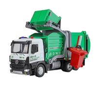 Die-cast car models 1:18 For City Sprinkler Alloy Die-cast Truck Model Sound And Light Pull Back Large Truck Model Trend Display Alloy car models(Sanitation Car Box)