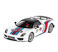 Die-cast car models 1:18 For Porsche 918 Super Sports Car Die-cast Alloy Car Model Sound And Light Pull Back Collection Alloy car models(NO.23 With box)
