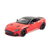Die-cast car models 1:22 For Aston Martin DBS Sports Car Model Metal Die-casting Miniature Music Light Pull-back Car Model Alloy car models(Red)