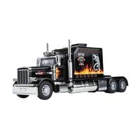 Die-cast car models 1:24 For American Tractor - Peterbilt 389 Metal Die Casting Alloy Car Ornaments With Sound And Light Alloy car models(Black-Boxed)