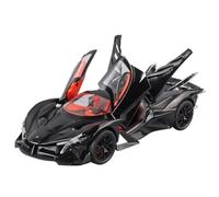 Die-cast car models 1:24 For Apollo Project EVO Bugatti Bolide Track Sports Alloy Model Car Diecast Vehicle Sound And Light Alloy car models(Black box)