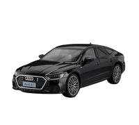 Die-cast car models 1:24 For Audi A7 Alloy Model Car Rear Wheel Pull Back Front Wheel Steering Car With Light And Sound Alloy car models(Black)