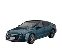 Die-cast car models 1:24 For Audi A7 Alloy Model Car Rear Wheel Pull Back Front Wheel Steering Car With Light And Sound Alloy car models(Blue)