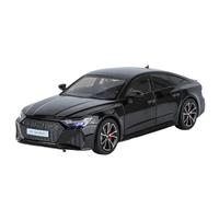 Die-cast car models 1:24 For Audi Q5 RS7 Alloy Car Die-casting Model Front Wheel Steering With Sound And Light Pull Back Alloy car models(RS7 Black)