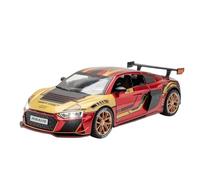Die-cast car models 1:24 For Audi R8 Racing Car Model Alloy Die-cast Car Simulation Light Sound Rubber Tire Sports Car Model Alloy car models