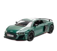 Die-cast car models 1:24 For Audi R8 V10 Plus Track Version Sports Car Alloy Sound And Light Model With Openable Doors Alloy car models(5)