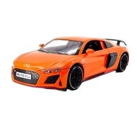 Die-cast car models 1:24 For Audi R8 V10 Plus Track Version Sports Car Alloy Sound And Light Model With Openable Doors Alloy car models(10)