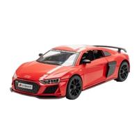 Die-cast car models 1:24 For Audi R8 V10 Plus Track Version Sports Car Alloy Sound And Light Model With Openable Doors Alloy car models(7)