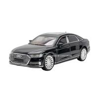 Die-cast car models 1:24 For Audi RS7 A8 Car Model Alloy Die-cast Car Door Can Be Opened Sound And Light Pull Back Simulation Car Alloy car models(RS7 Black)