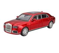 Die-cast car models 1:24 For Aurus Motors Aurus Senat Russian Luxury Sedan Alloy Metal Die-cast Model Car With Sound And Light Alloy car models(Red box)