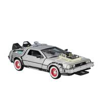 Die-cast car models 1:24 For Back To The Future Time Machine DMC-12 DeLorean Diecast Alloy Model Car Metal Collection Alloy car models(3 With box)