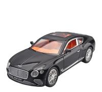 Die-cast car models 1:24 For Bentley Continental GT Model Car Alloy Die-cast Car Collection Pull Back Scale Car Model Alloy car models(Black with box)