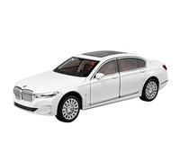 Die-cast car models 1:24 For BMW 760li Alloy Die-casting Decoration Bedroom Home Interior Decoration Selected Fashion Collection Alloy car models(White with box)