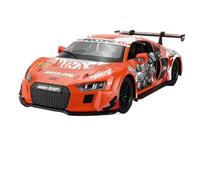 Die-cast car models 1:24 For BMW M4 GT3 Audi R8 LMS Alloy Sports Car Model Die-cast Metal Track Racing Model Alloy car models(AUDI R8 Orange)