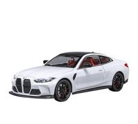 Die-cast car models 1:24 For BMW M4 IM Alloy Miniature Car Die-cast Metal Scale Car Model Sound And Light Simulation Ornaments Alloy car models(White)