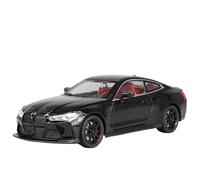 Die-cast car models 1:24 For BMW M4 IM Super Sports Car Alloy Muscle Car Model Sound And Light Pull Back Collectible Scale model car(Black)