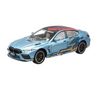 Die-cast car models 1:24 For BMW M8 Fast And Furious Alloy Car Model Diecast With Light And Sound Vehicle Decoration Alloy car models
