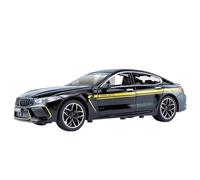 Die-cast car models 1:24 For BMW M8 MH8 800 MANHART Alloy Car Model Die-cast Metal Car Car Model With Sound And Light Alloy car models(Black With box)
