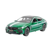 Die-cast car models 1:24 For BMW M8 MH8-800 Miniature Model Alloy Die-casting Pull-back Sound And Light Door Opening Alloy car models(1901-171 Green)