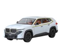 Die-cast car models 1:24 For BMW XM SUV Alloy Car Die-cast Car Model Sound And Light Pull Back Car Scale Car Model Alloy car models(White With Box)