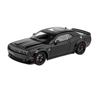 Die-cast car models 1:24 For Dodge Challenger Hellcat Redeye Alloy Car Model Sound And Light Miniature Car Model Alloy car models(Black)