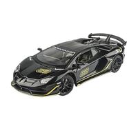 Die-cast car models 1:24 For Lamborghini Aventador SVJ 63 Alloy Sports Car Model Diecast Metal Model With Sound And Light Alloy car models(Black)