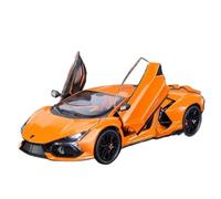 Die-cast car models 1:24 For Lamborghini Revuelto Alloy Die-cast Model Car Sound And Light Collectible Scale Car Model Alloy car models(Orange box)