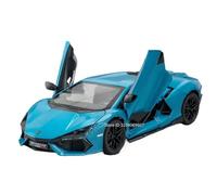 Die-cast car models 1:24 For Lamborghini REVUELTO Sports Car Model Alloy Die-cast Miniature Super Sports Car Sound And Light Alloy car models(1901-390 Blue)